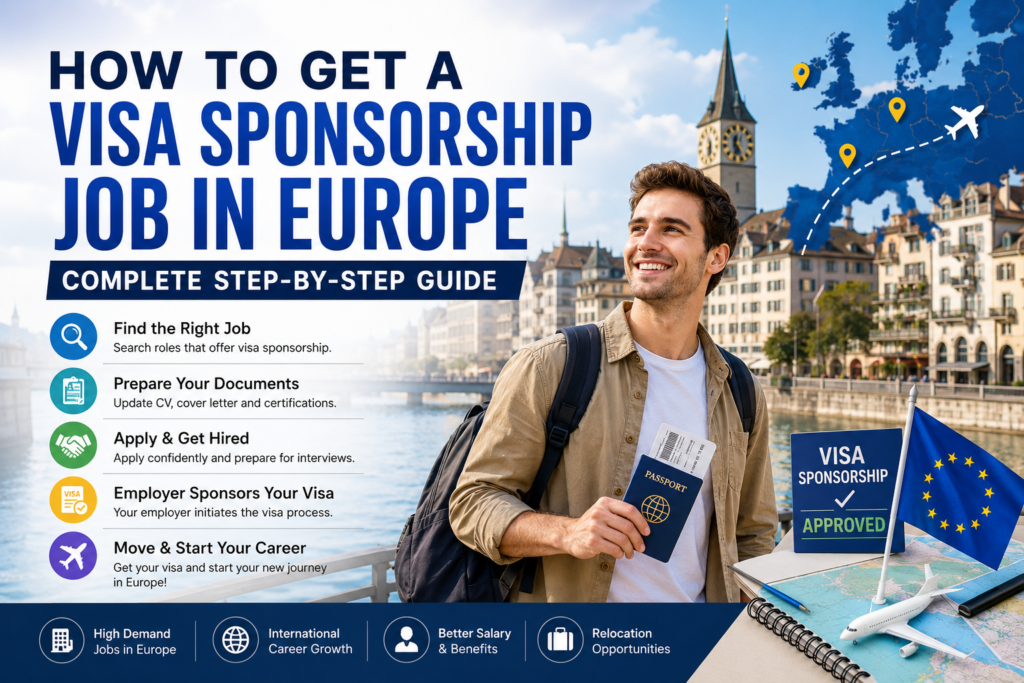 How to Get a Visa Sponsorship Job in Europe: Complete Step-by-Step Guide